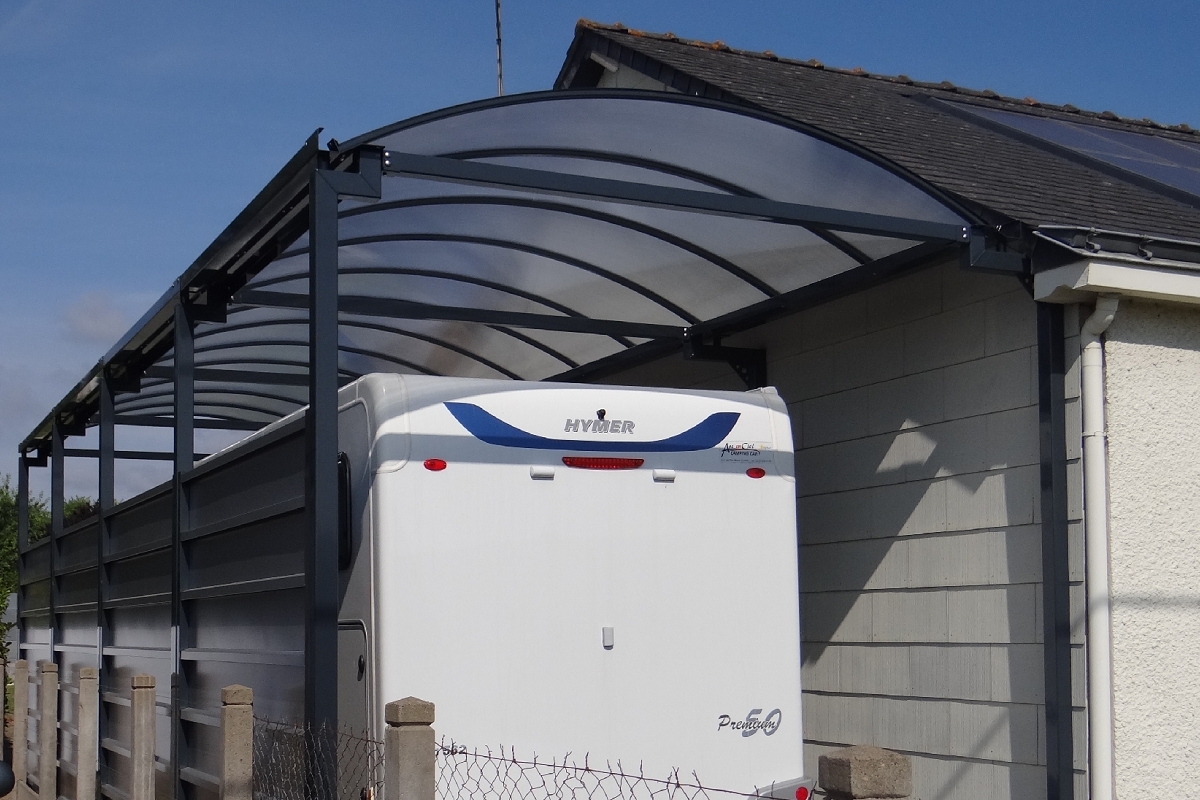 Carport- Abris camping Cars - Toit arrondiphoto 2