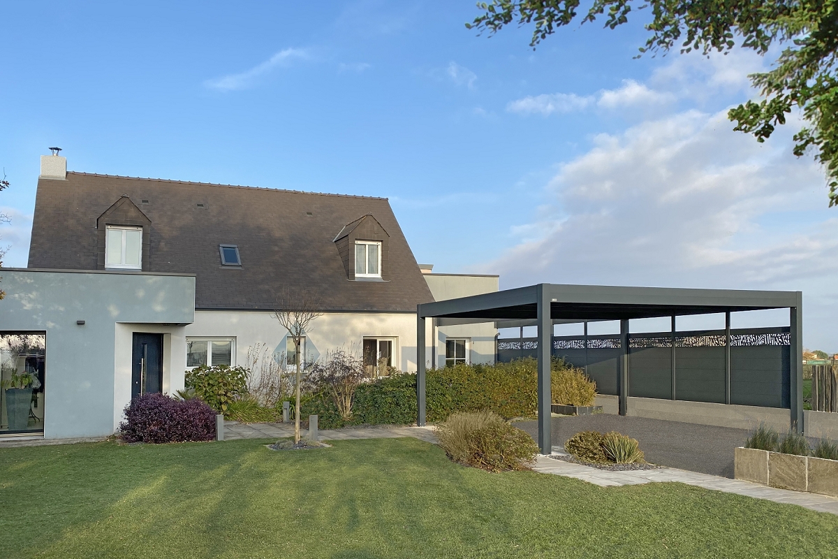 Carport ALULOGE - Toit platphoto 3